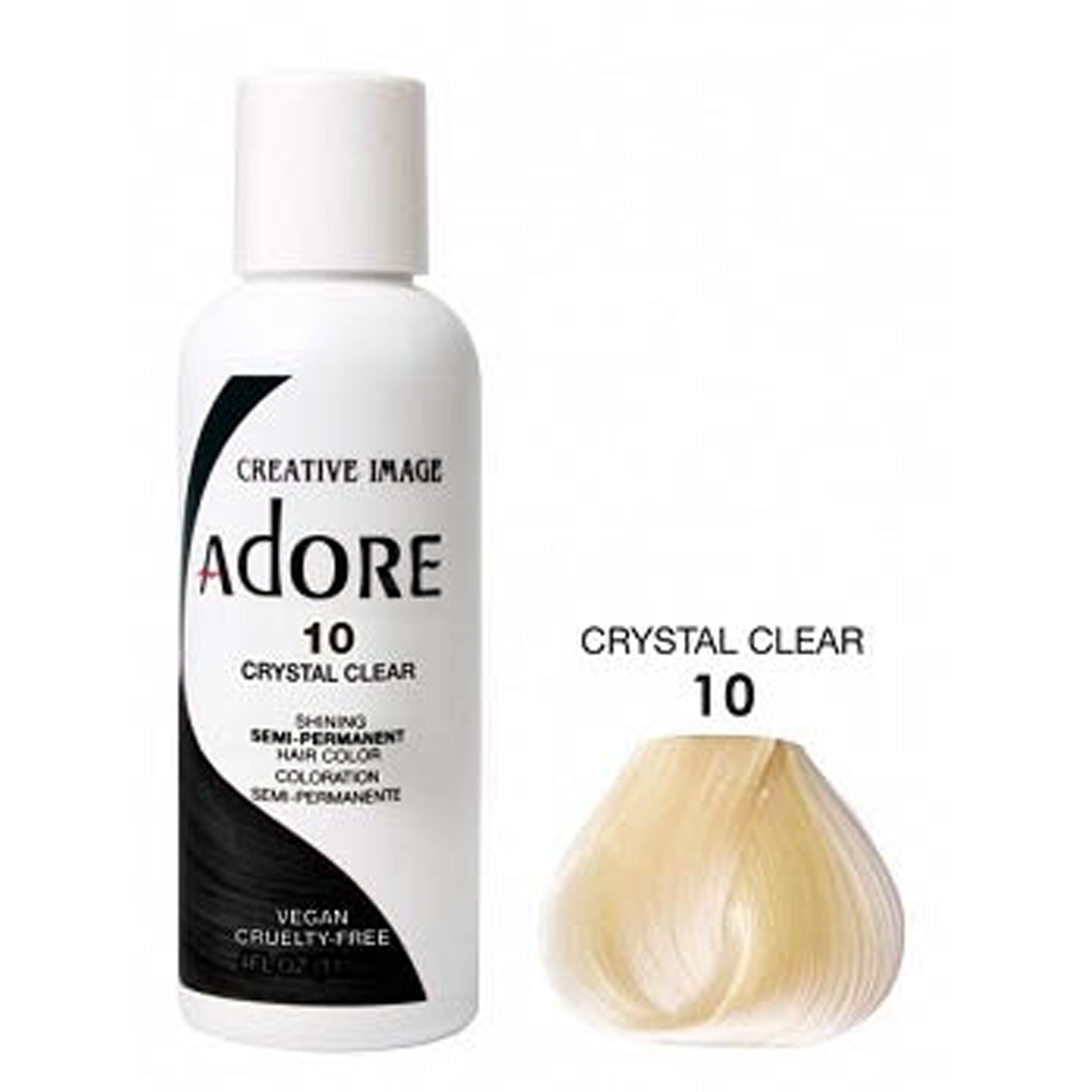 Adore col. Crystal Clear 4 Oz. (10)
