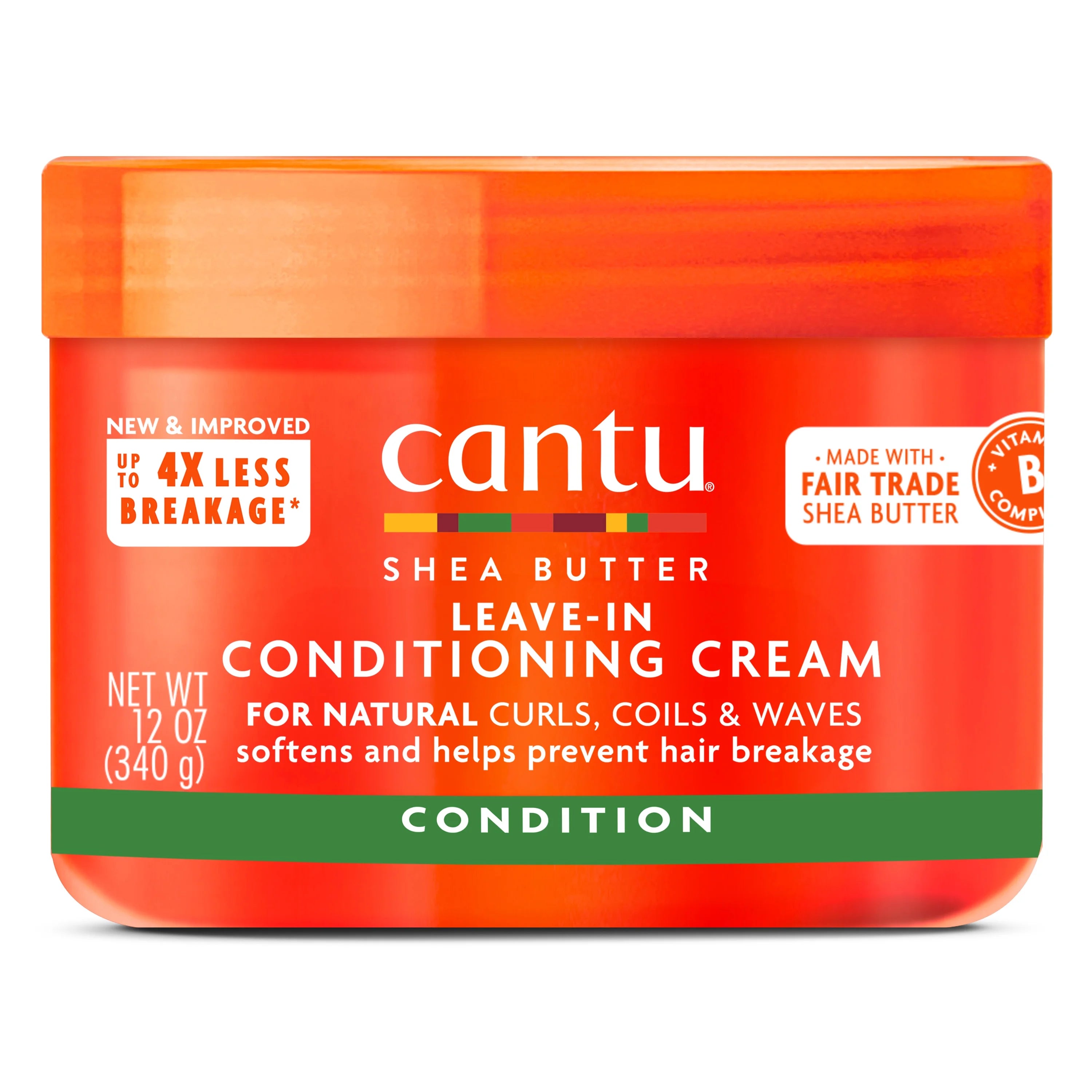 Cantu Shea Butter Leave-In Conditioning Cream 12 Oz. jar