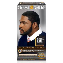Creme of Nature Nourishing Permanent Gel Hair Color for Men 1.0 Natural Black