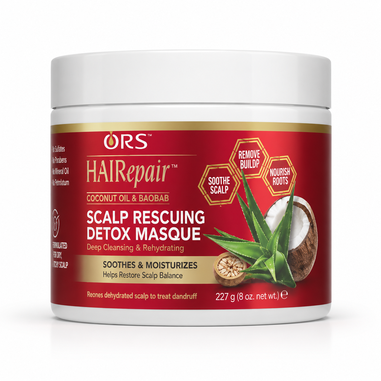 Ors HAIRepair Coconut Oil & Baobab Scalp Rescuing Detox Masque 227 g