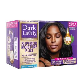 Dark & Lovely Superior Moisture Plus No Lye Relaxer Kit Regular