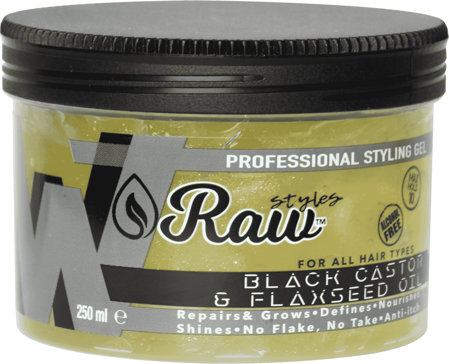 Raw Black Castor & Flaxseed Oil Gel 250 ml