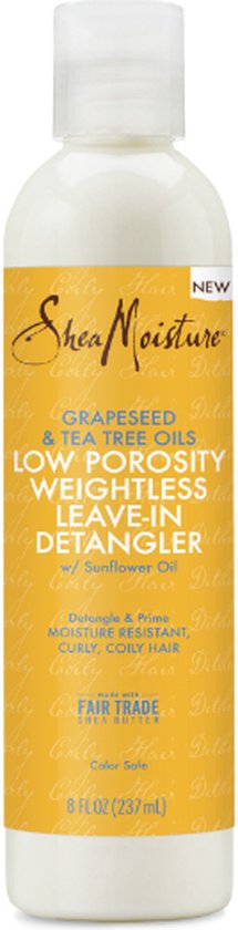 Shea Moisture Grapeseed & Tea Tree Oils Low Porosity Weightless Leave-in Detangler 8oz