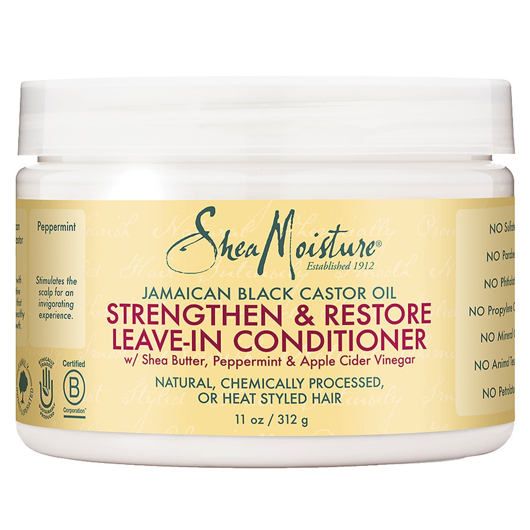 Shea Moisture JB Castor Oil Str. Gr& Rest. L-In Cond. 11 Oz