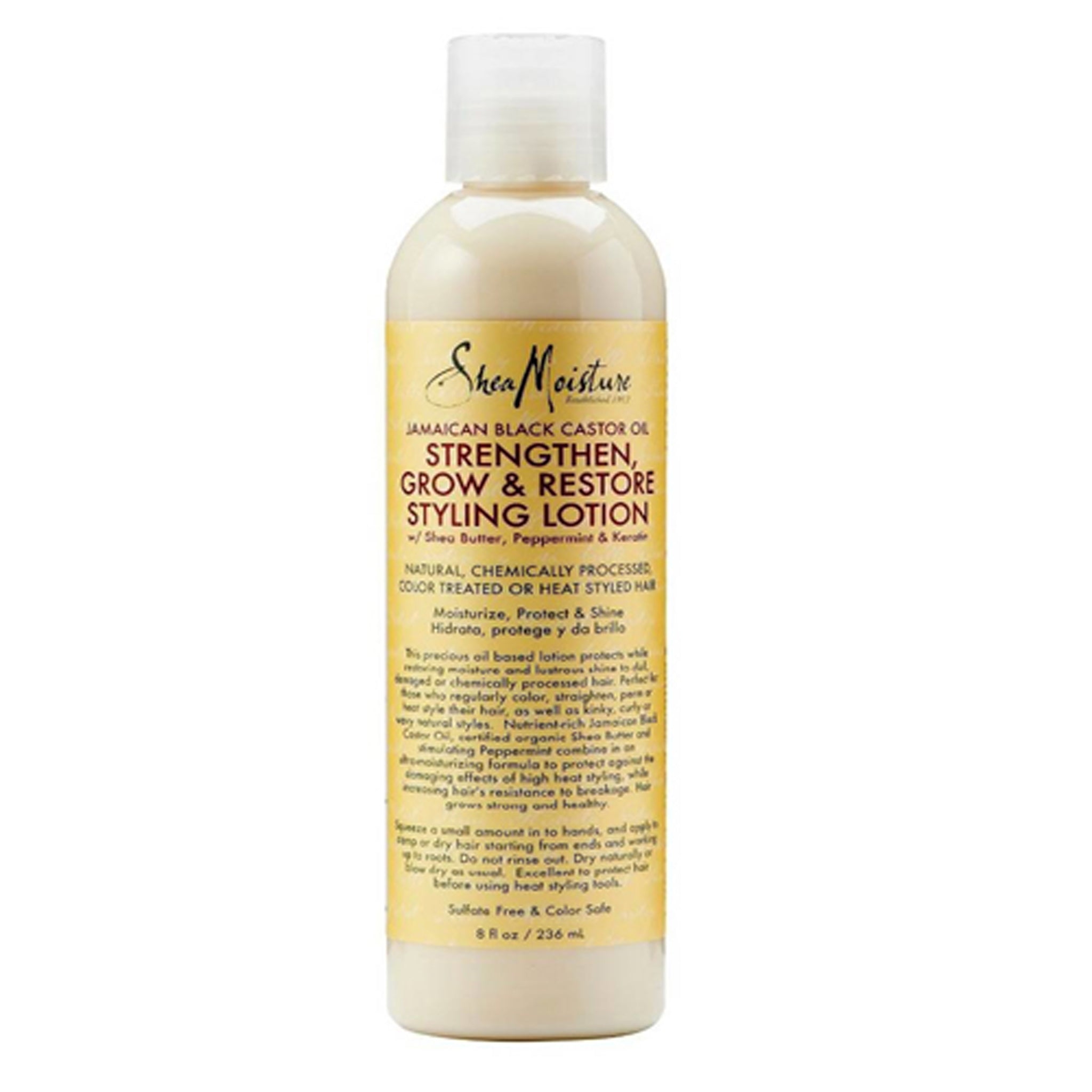 Shea Moisture JB Castor Oil Str. Gr& Rest. Lotion 8 Oz.