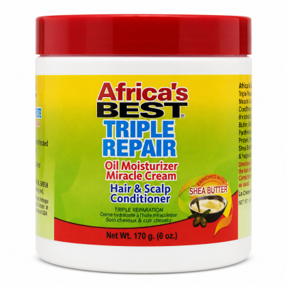 Africa's Best – Triple Repair Oil Moisturizer Miracle Cream with Shea Butter Hair & Scalp Conditioner 160 g