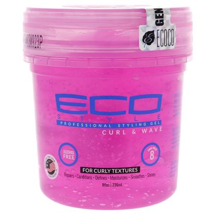 Eco Curl & Wave Gel Pink 8 oz