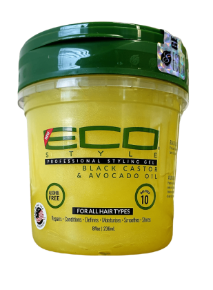 Eco Style Black Castor & Avocado Oil 8 oz