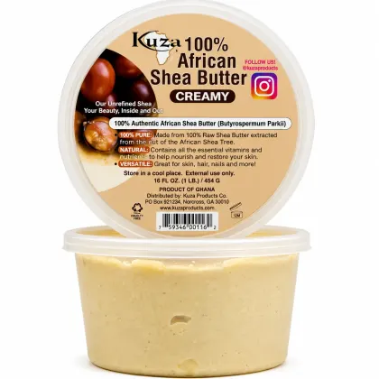 Kuza – 100% African Shea Butter White Creamy 15 oz