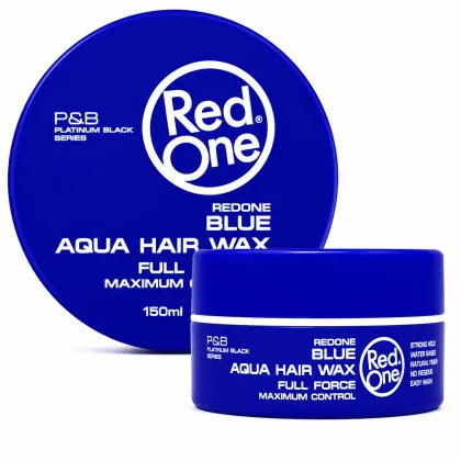 Red One Aqua Hair Gel Wax Blue 150 ml