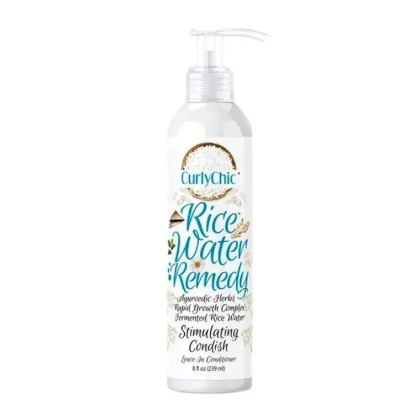 Curly Chic Rice Water Remedy Stimulating Condish Leave – in Conditioner 8 oz